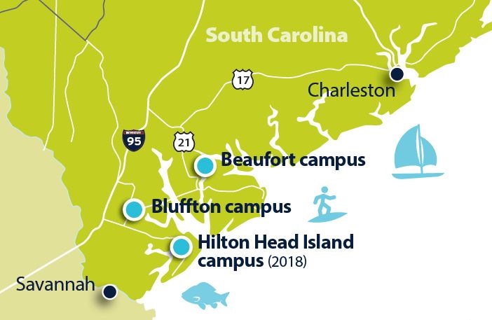 Map of Area - USCB Campuses