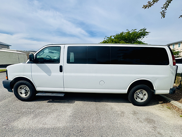 Fifteen passenger van