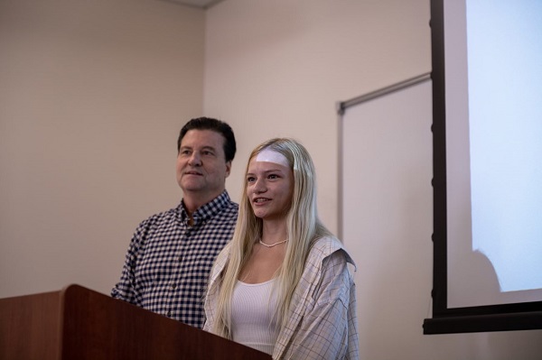 Professor Student Presenting
