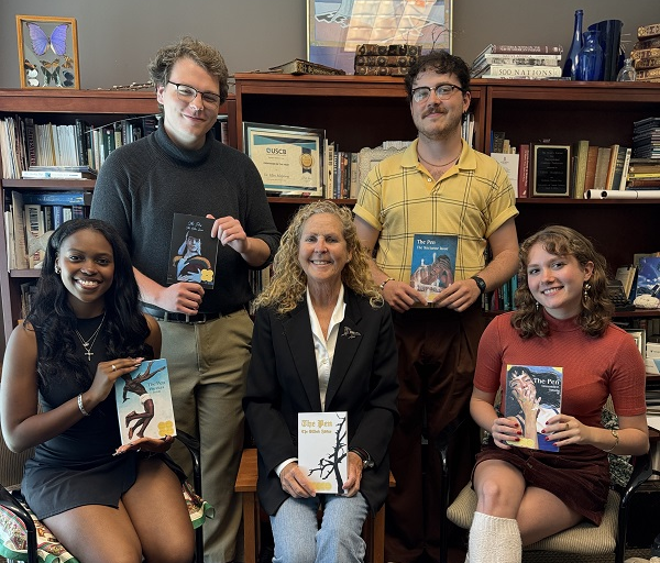 Creative Writers Holding books