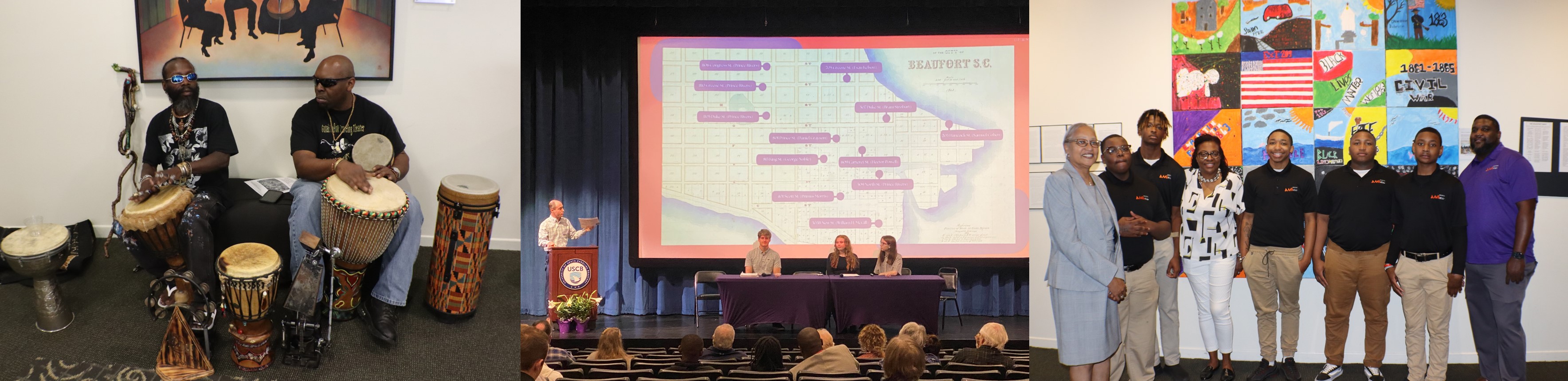 Images from the 2023 ISRE Spring Symposium show speakers, attendees and students participating in the event.