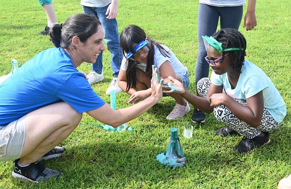 YMCA campers explore science