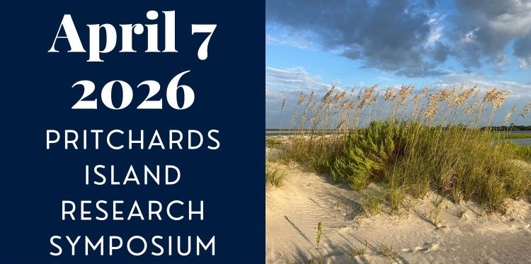 Pritchards Island Research Symposium. April 7 2026 graphic