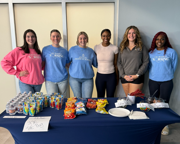 SNA board at recruitment table