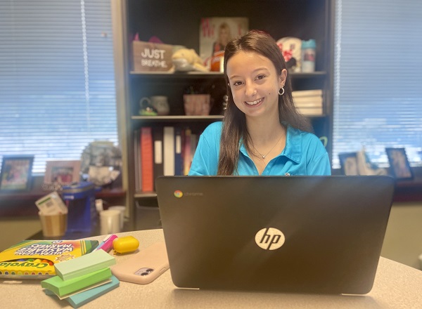 Human Services Worker with Laptop