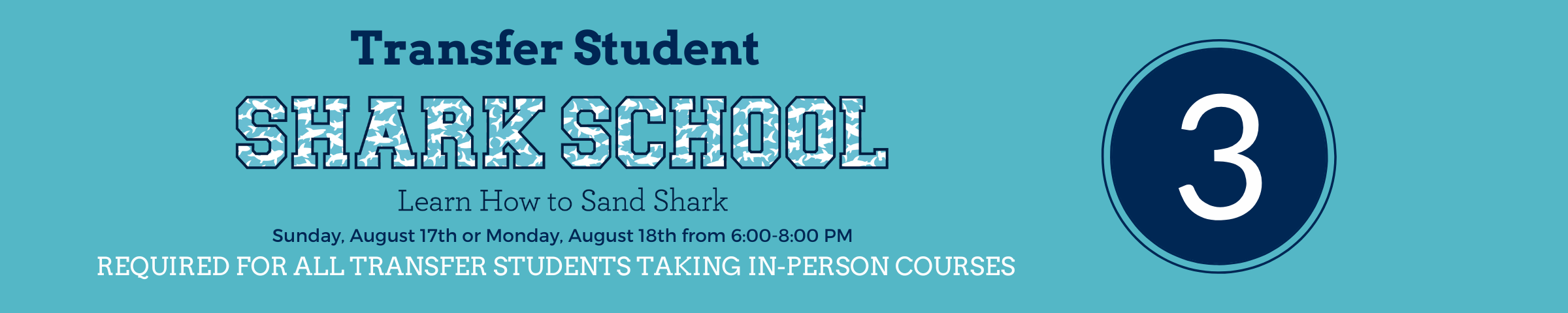 Transfer Shark School Banner