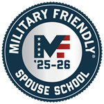 Military Friendly Spouse School Medal Logo for 2025-26