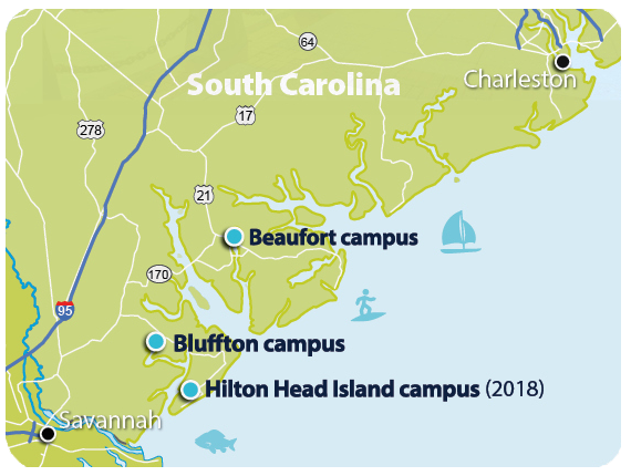 Our campuses map locations