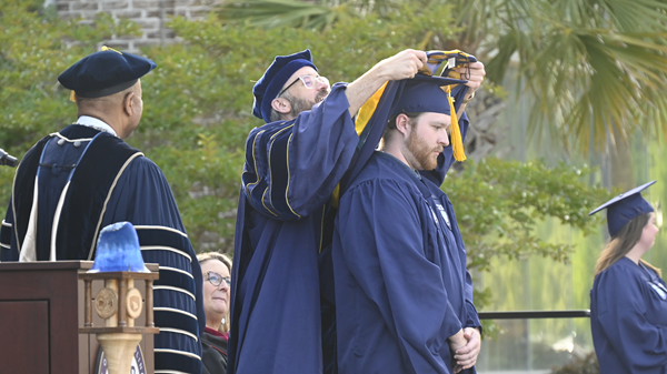 Department chair awarding student