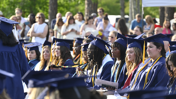 Group of commencement students