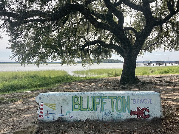 Bluffton river bench