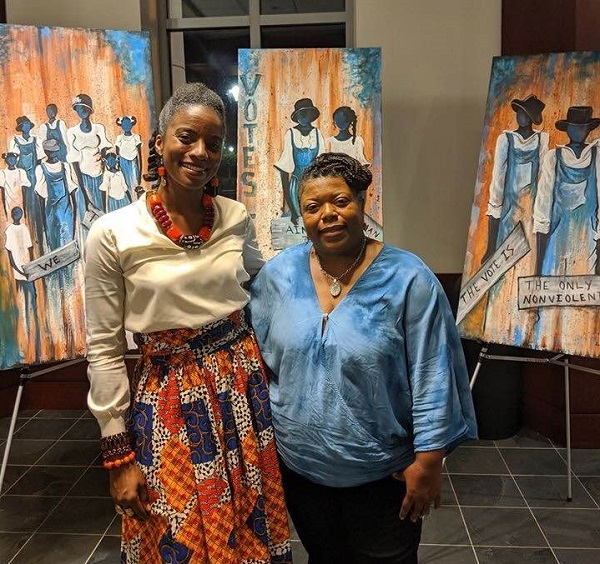 Sonja Griffin Evans and Dr. Najmah Thomas at AAHM 2020