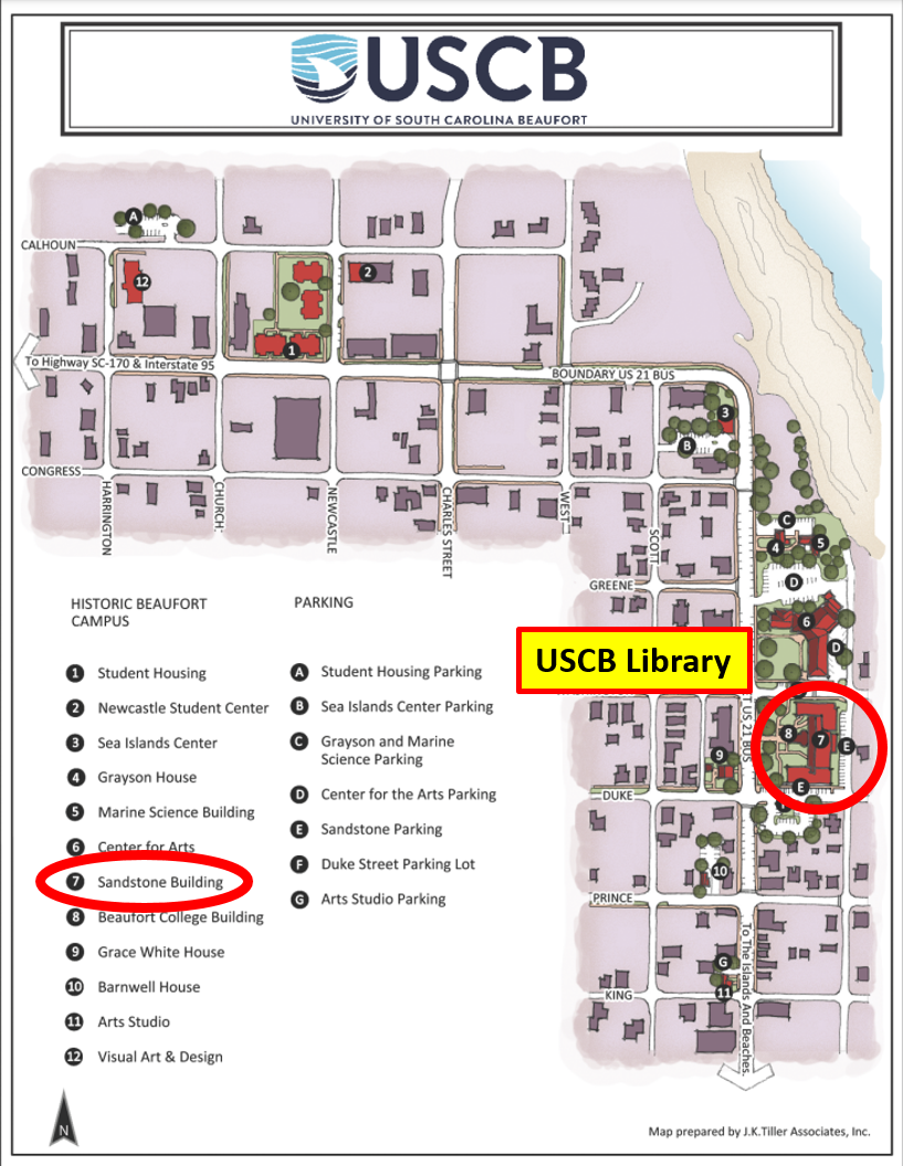 Beaufort Campus Map Library
