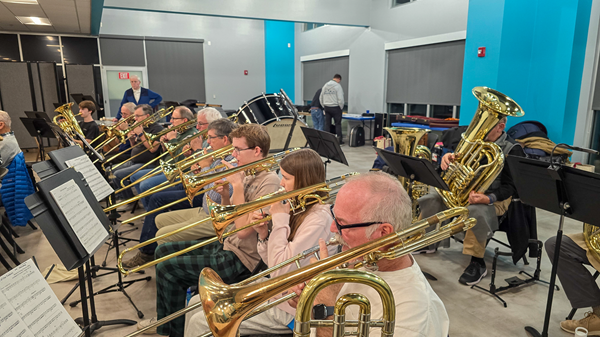 OLLI Community Band brass section