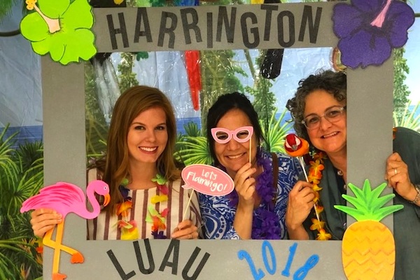 Nurses doing fun frame together in photo