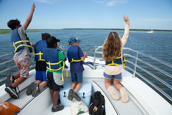 Mad Scientist Camp Boat Ride