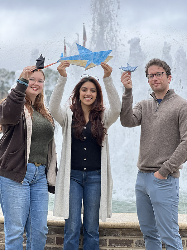 the 3 winners of the origami shark contest
